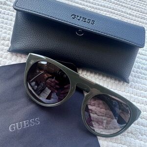 GUESS Olive Green Round Sunglasses GU00275 w/ Case & Cloth New